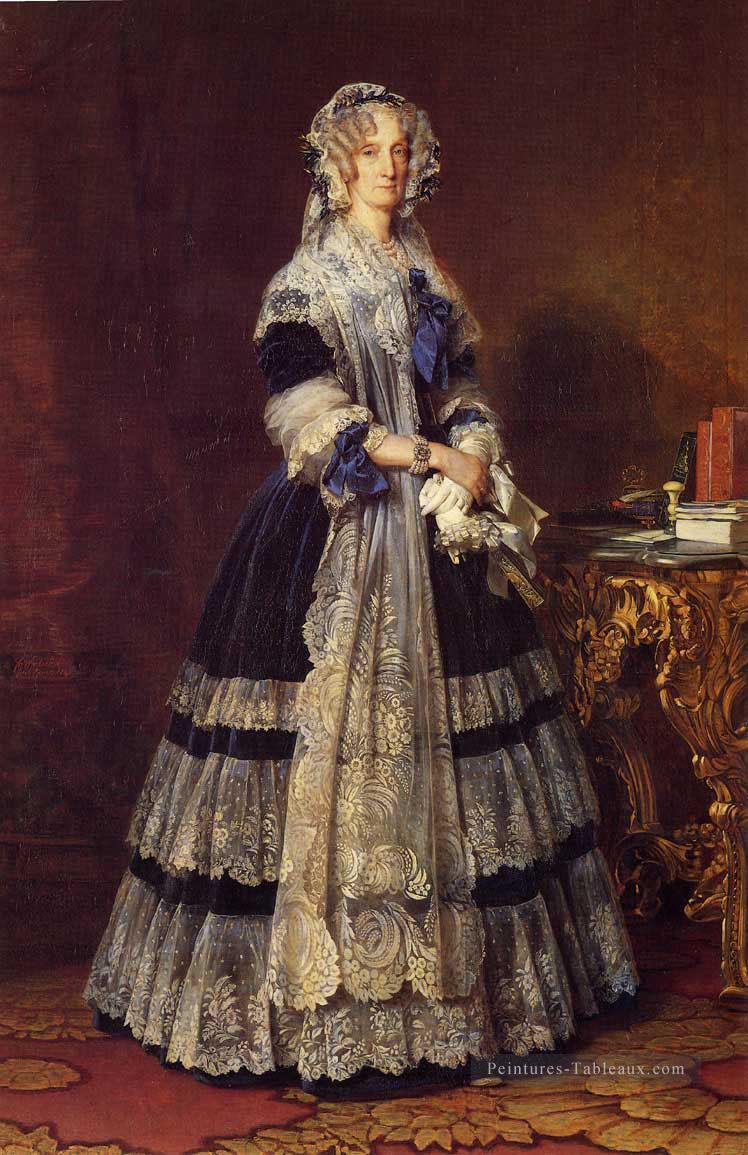 Reine Marie Amélie portrait royauté Franz Xaver Winterhalter Peintures à l'huile